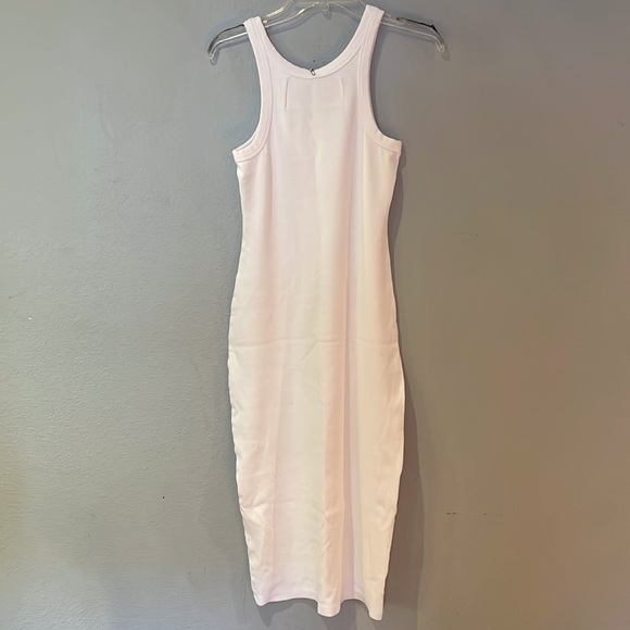 MOTHER The Chin Ups Midi Dress bright white - Picture 3 of 12